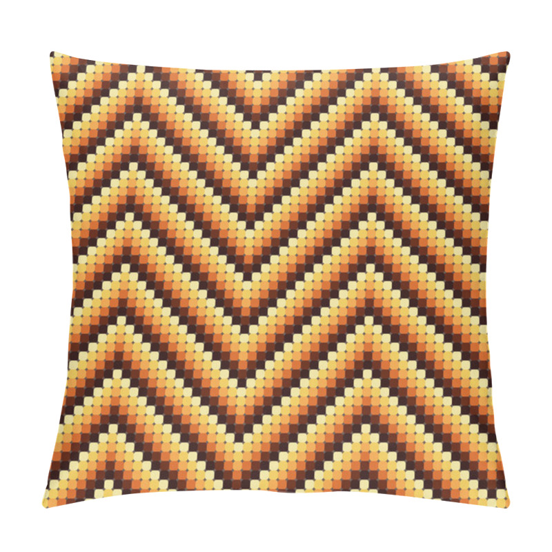 Personality  Seamless 60s Retro Zigzag Pattern Warm Pillow Covers