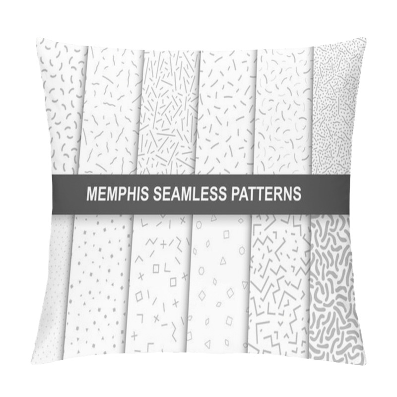 Personality  Collection Of Swathces Memphis Patterns - Seamless. Pillow Covers