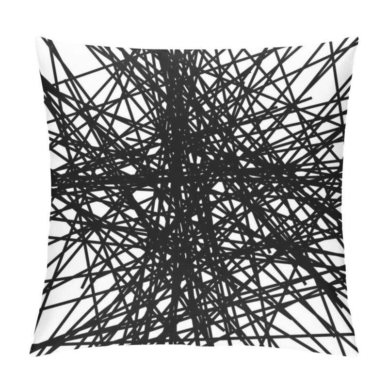 Personality  Random Chaotic Lines Pattern  Pillow Covers