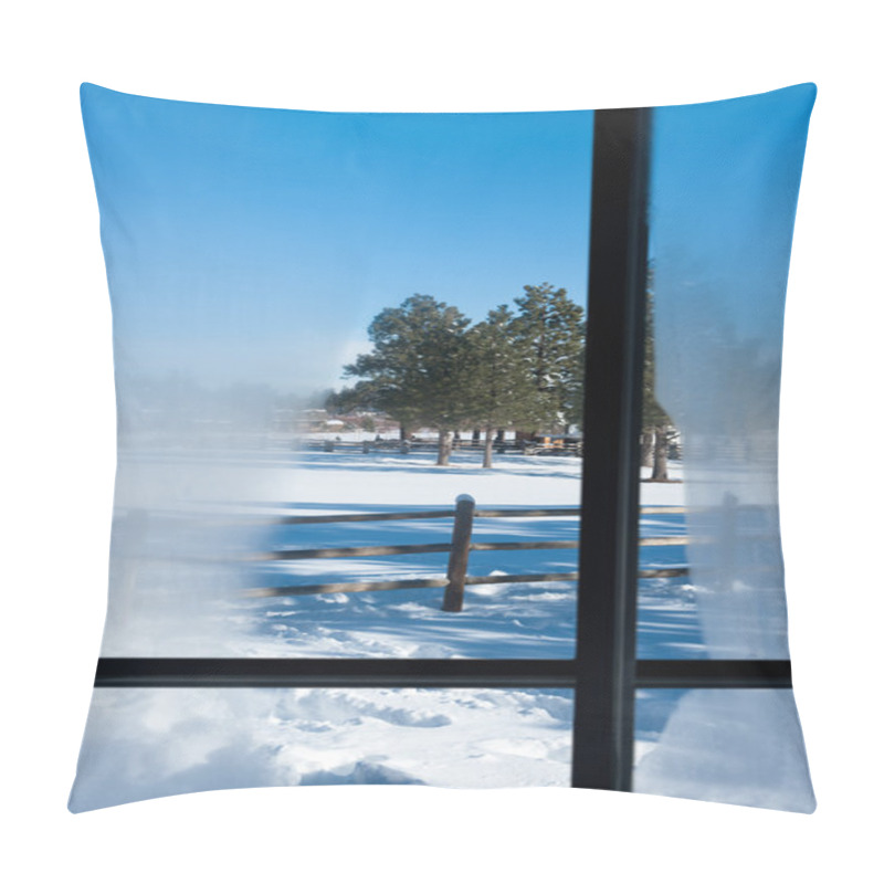 Personality  Winter Window View Pillow Covers