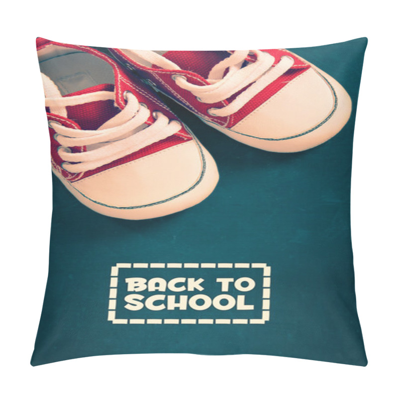 Personality  Back To School With Student's Shoes Pillow Covers