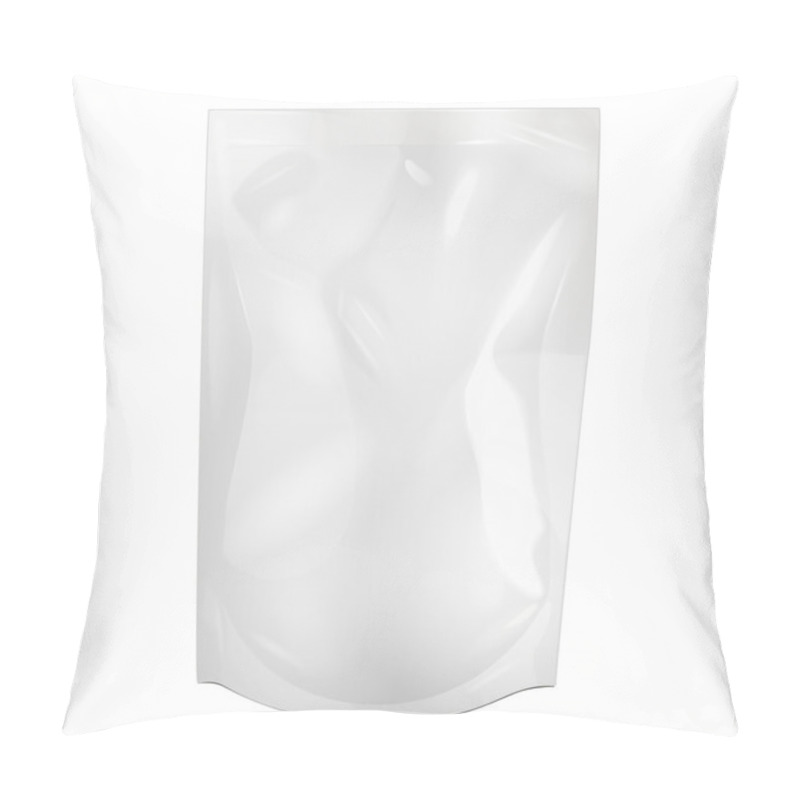 Personality  White Blank Foil Food Or Drink Doypack Bag Packaging Pillow Covers