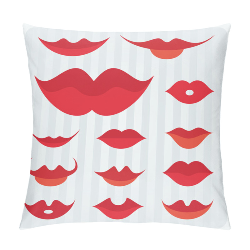 Personality  Lips Design Pillow Covers