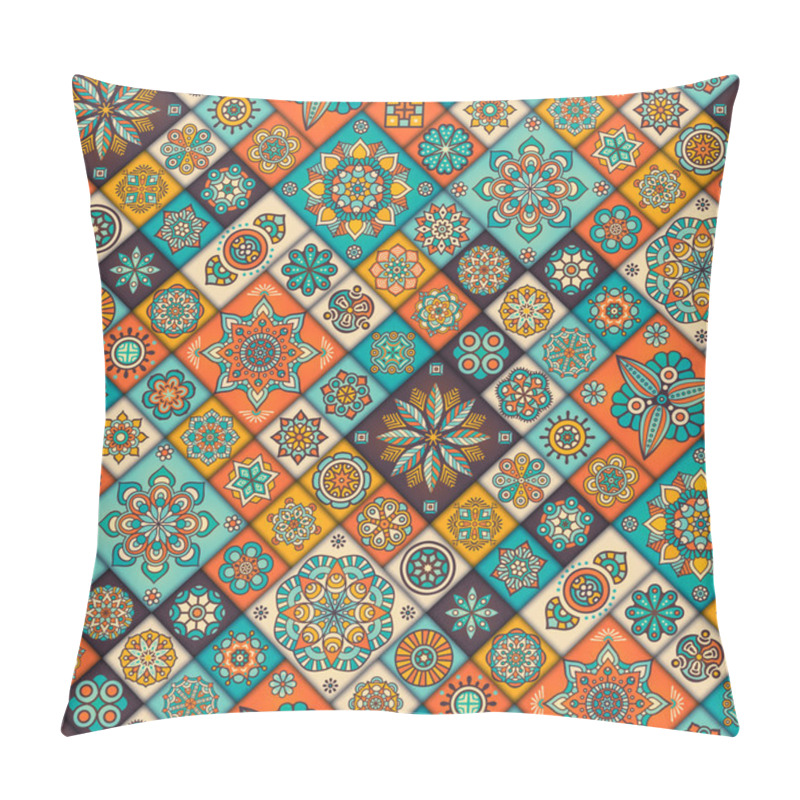 Personality  Ethnic Floral Seamless Pattern Pillow Covers