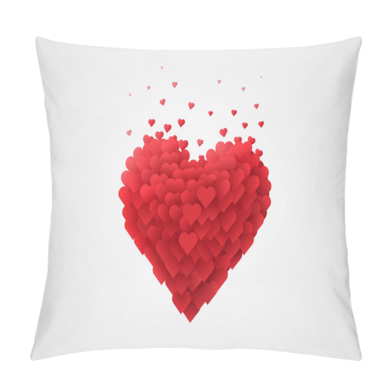 Personality  Valentines Red Heart. Love Concept. Pillow Covers