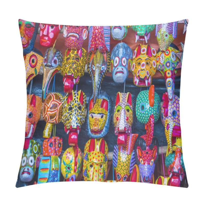 Personality  Mayan Wooden Masks Pillow Covers