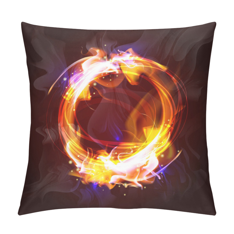 Personality  Fire Frame Background For Design Pillow Covers