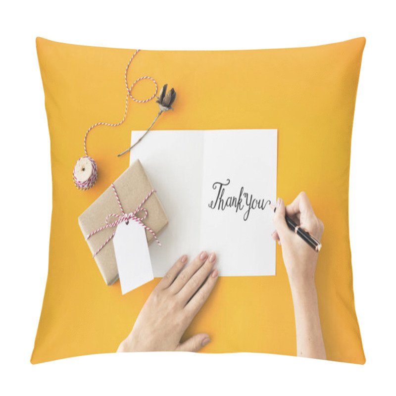 Personality  Thank You And Gift Concept Pillow Covers