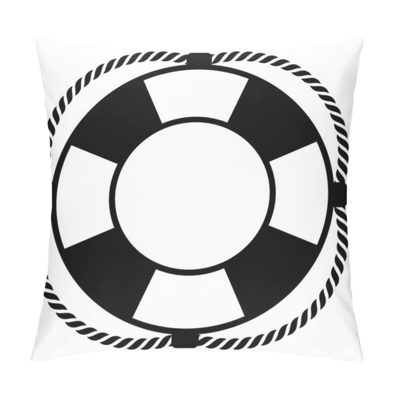 Personality  Lifebuoy On A White Background Pillow Covers