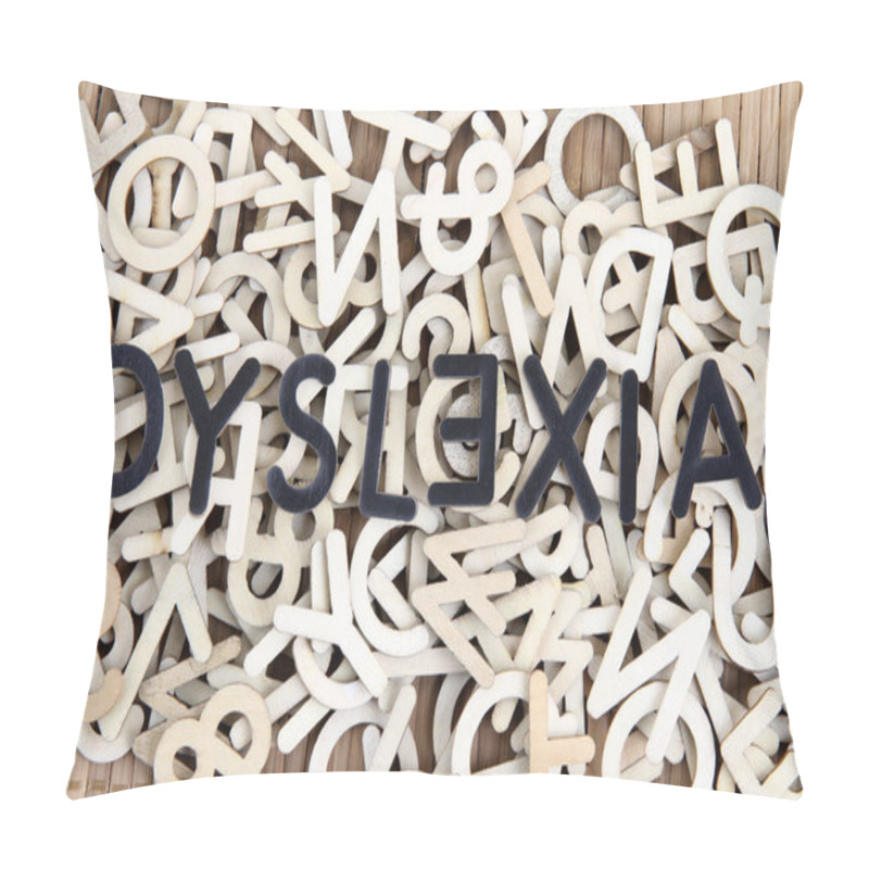 Personality  Dyslexia Wording With Letter E In Backward On Wooden Abc Pillow Covers