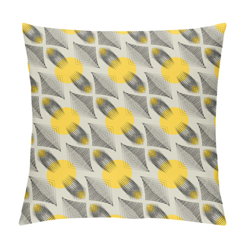 Personality  Retro Vector Pattern With Graphic Spaceships Pillow Covers