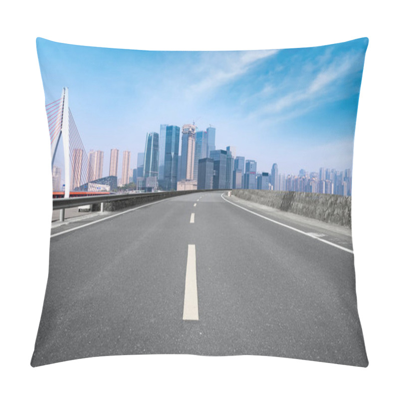 Personality  Road Surface And Skyline Of Chongqing Urban Construction Pillow Covers