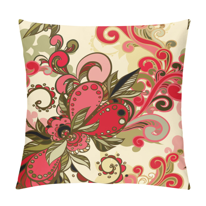 Personality  Abstract Floral Vector Seamless Pattern Pillow Covers