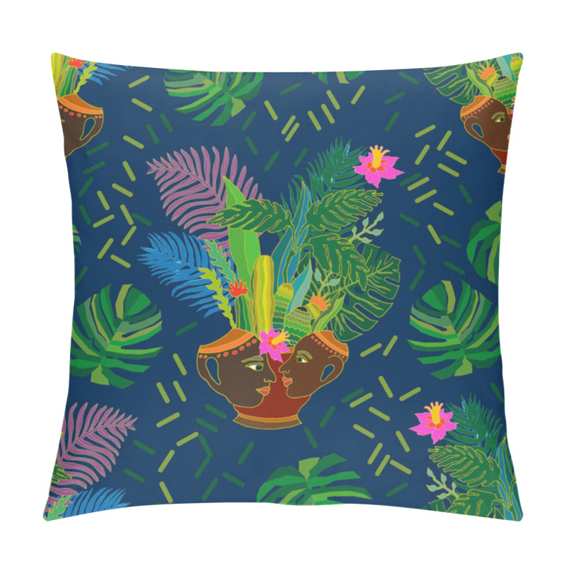 Personality  Tropical Magic Forest. Pillow Covers