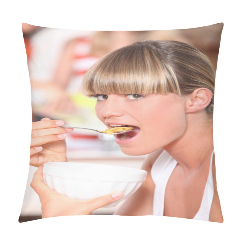 Personality  Eating Cornflakes Pillow Covers