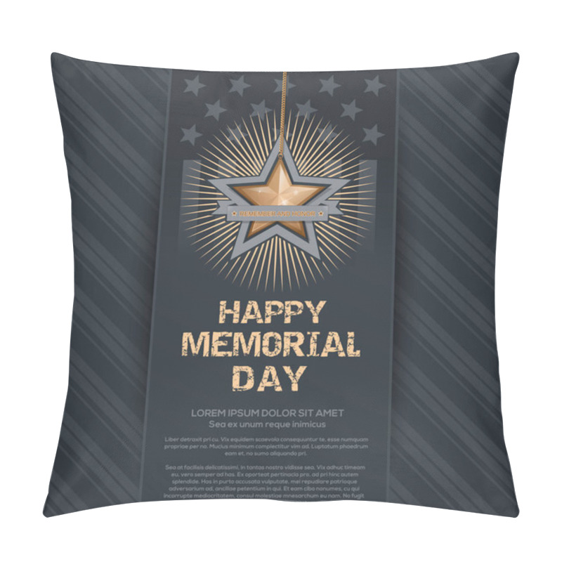 Personality  Poster For Memorial Day Pillow Covers