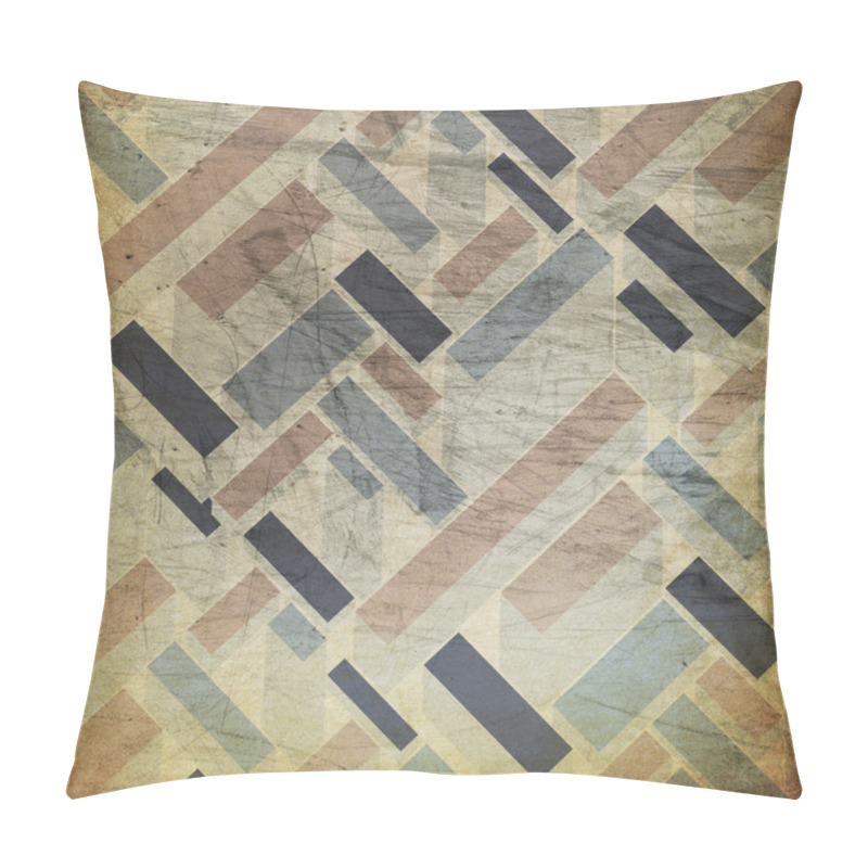 Personality  Retro Rectangles Background Pillow Covers