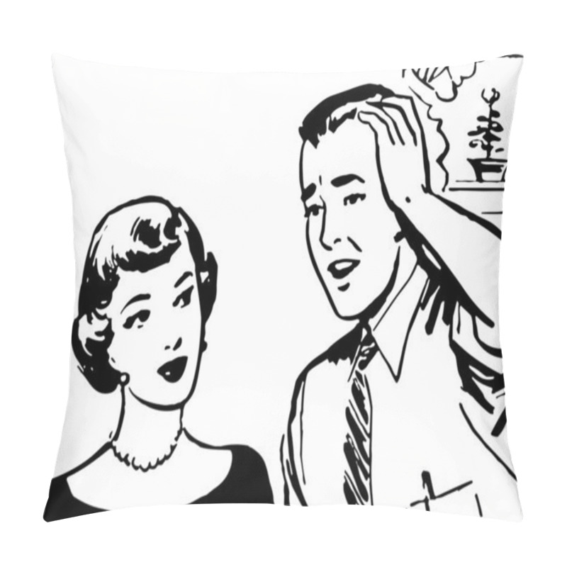 Personality  Dismayed Man Pillow Covers