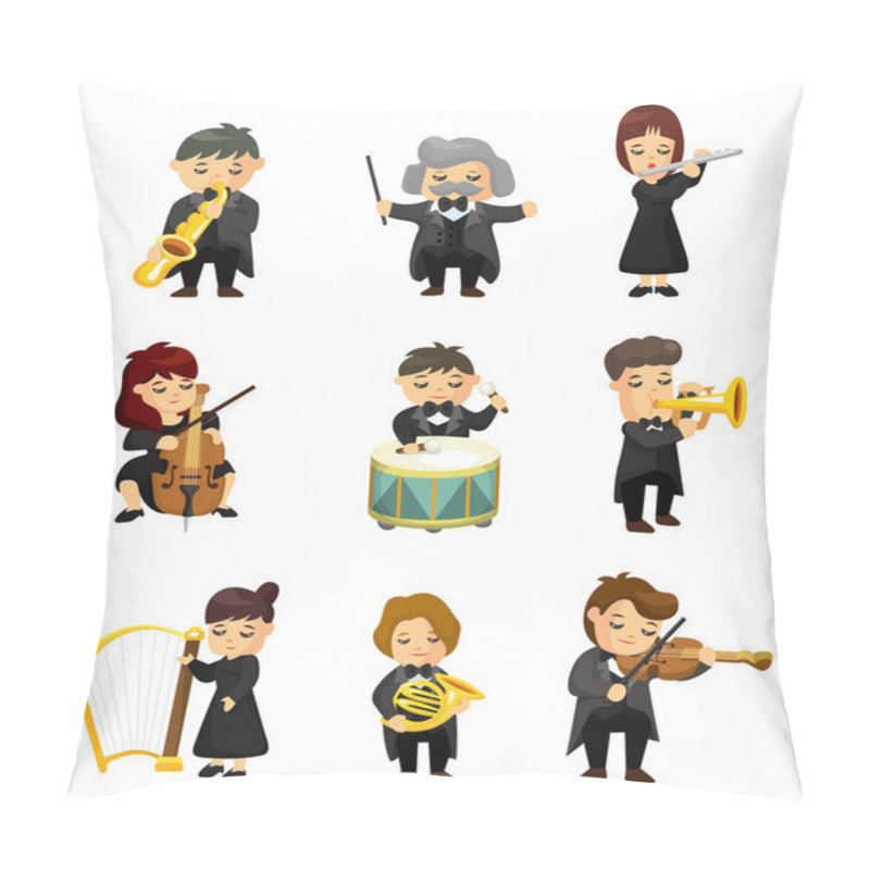 Personality  Orchestra Music Player Pillow Covers