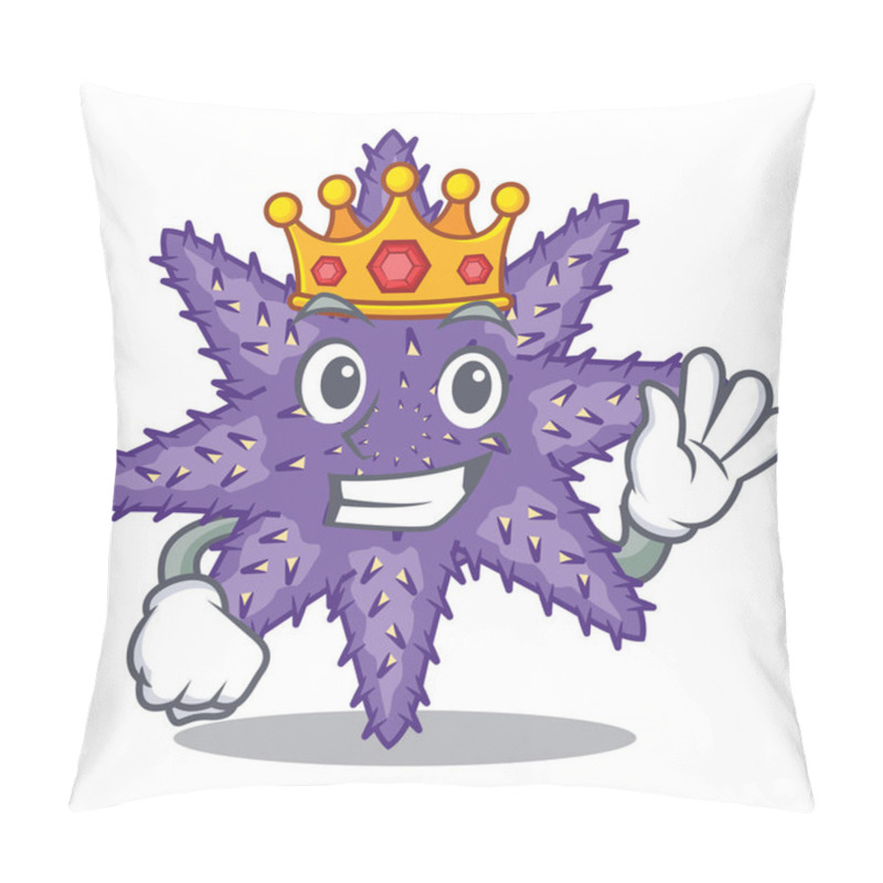 Personality  King Purple Starfish The Cartoon Above Sand Pillow Covers