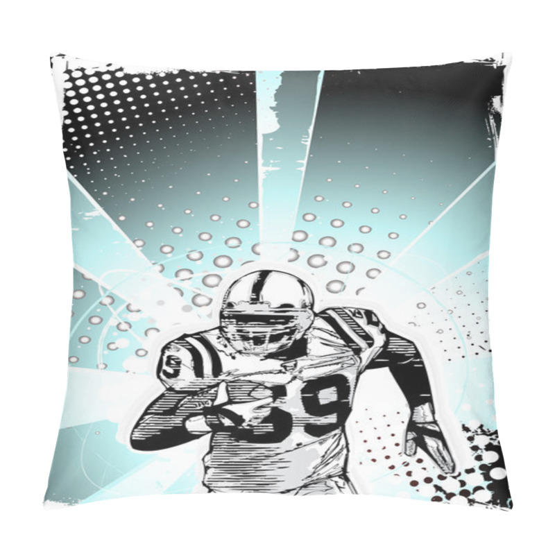 Personality  American Football Background Pillow Covers