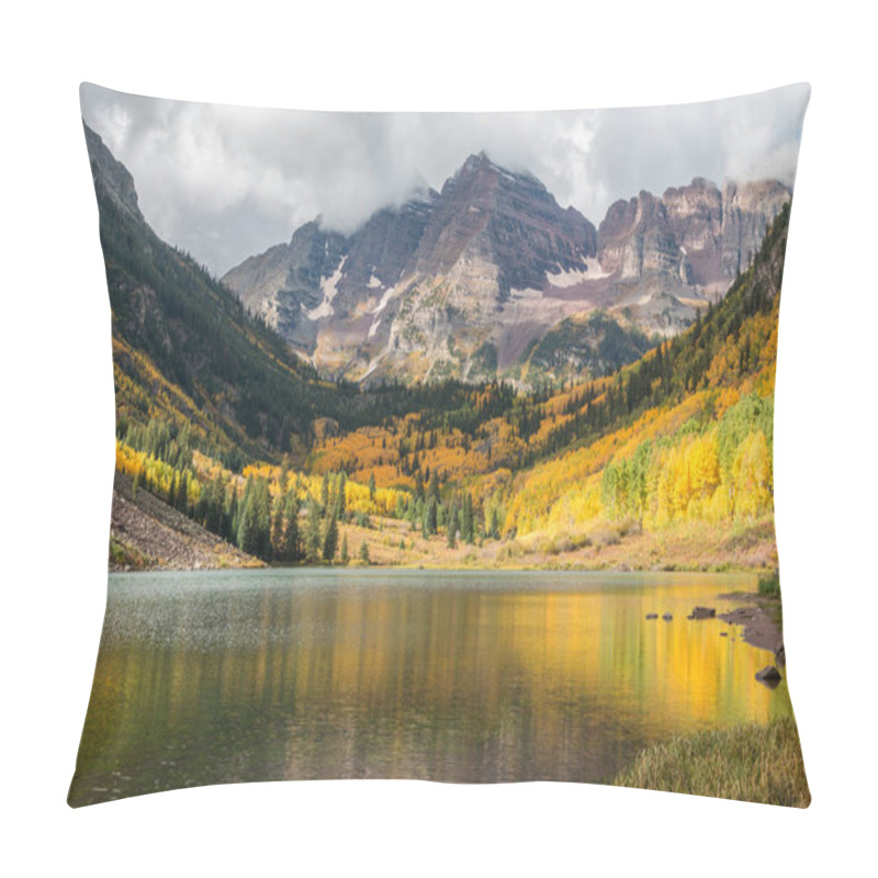 Personality  Maroon Bells Fall Reflection Pillow Covers