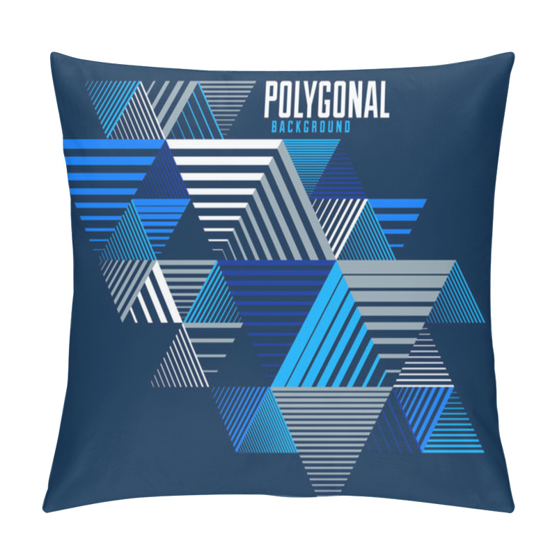 Personality  Linear Striped Abstract Vector Dimensional 3D Background With Is Pillow Covers