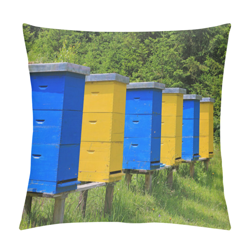 Personality  Beehives In A Meadow Pillow Covers