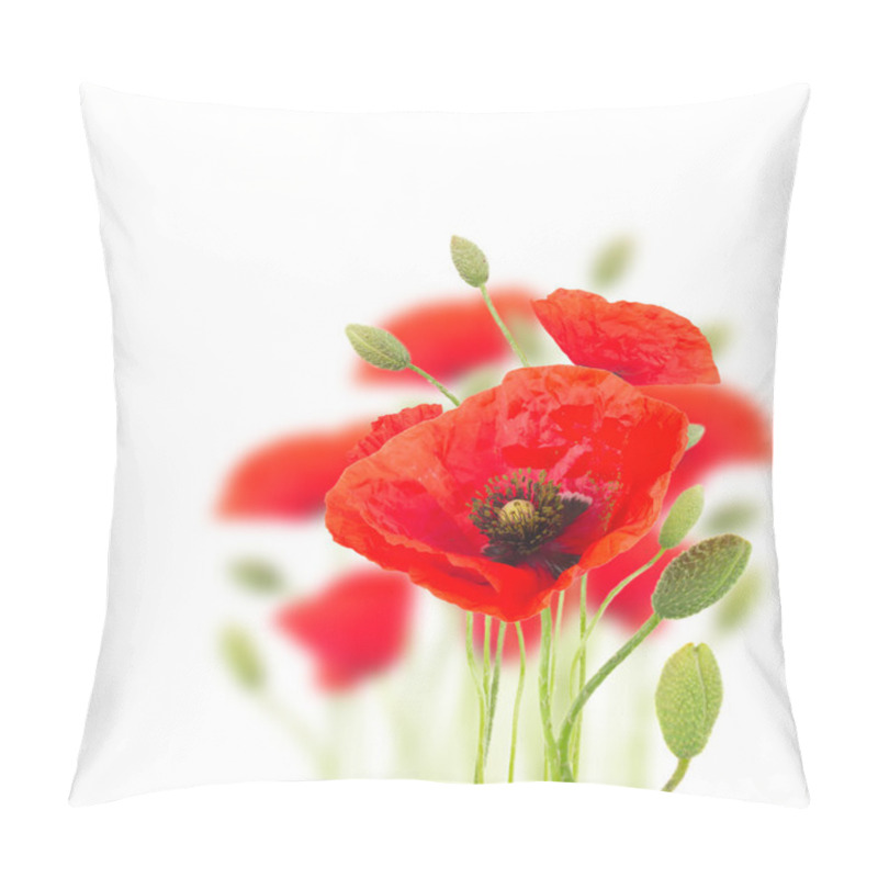 Personality  Poppy Flowers Pillow Covers