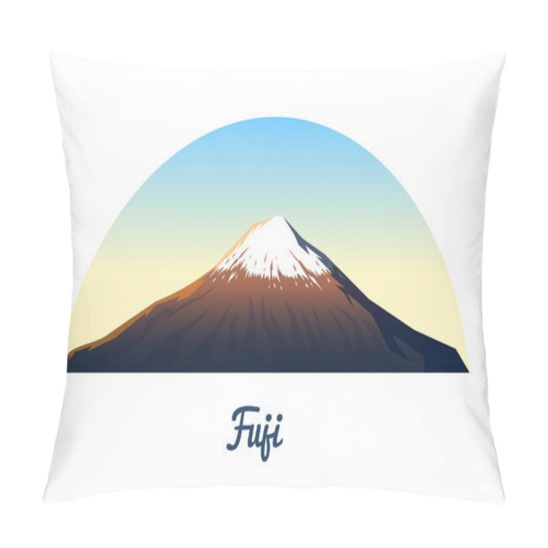 Personality  Mount Fuji. Peaks And Landscape Early In A Daylight. Travel Or Camping, Climbing. Outdoor Hill Tops. Honshu Island, Japan, Asia. Pillow Covers