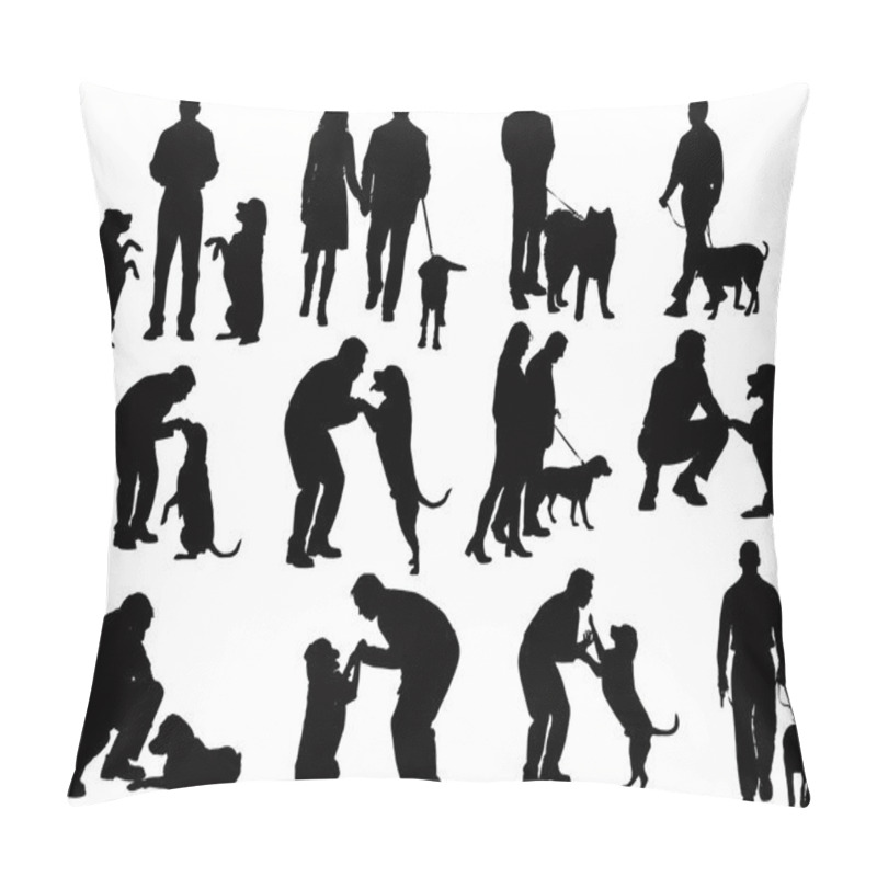 Personality  Silhouettes With Dog Pillow Covers