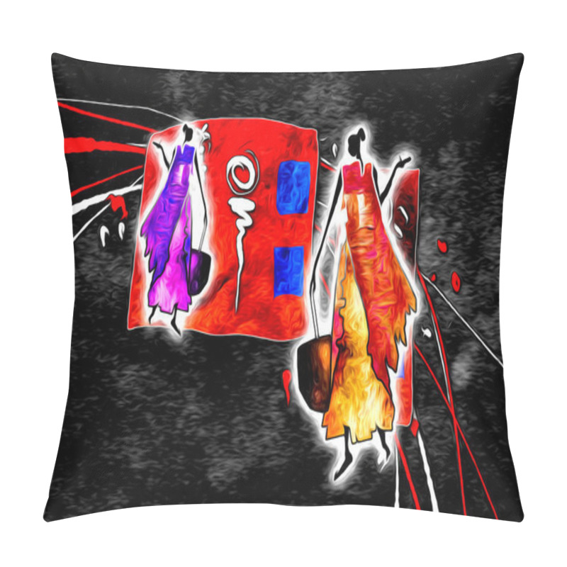 Personality  African Motive Art Pillow Covers