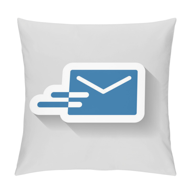 Personality  Pictograph Of Mail Icon Pillow Covers