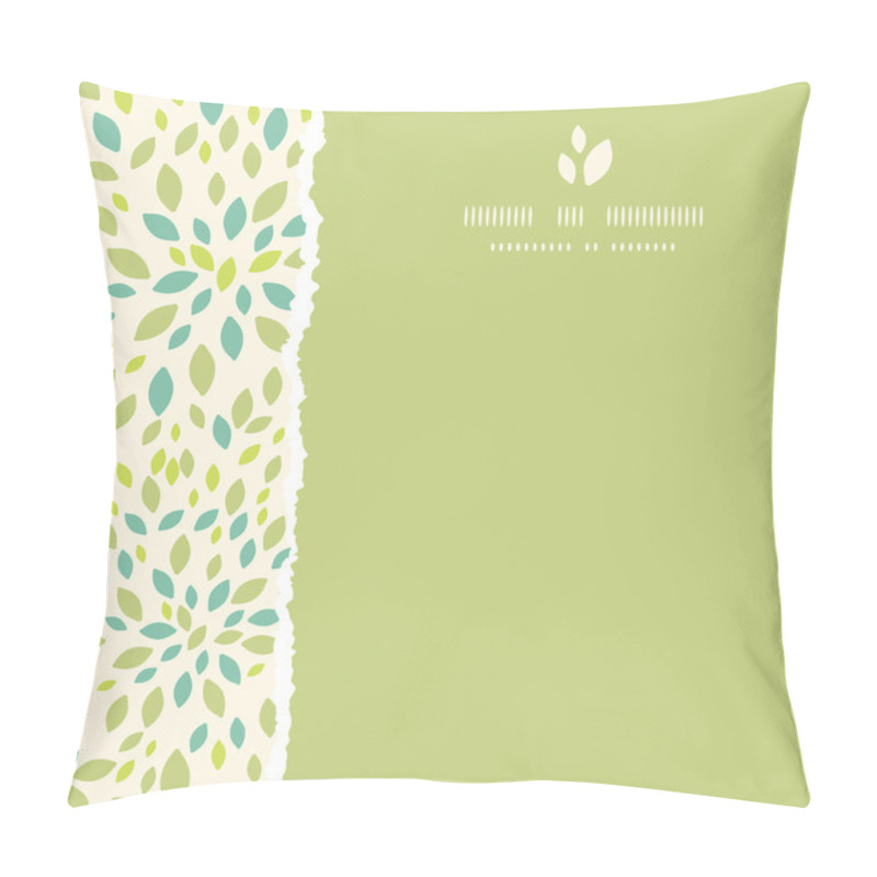 Personality  Leaf Texture Square Torn Frame Seamless Pattern Background Pillow Covers