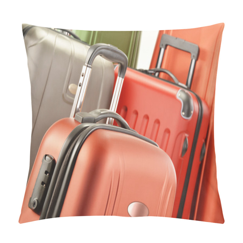 Personality  Composition With Polycarbonate Suitcases Pillow Covers