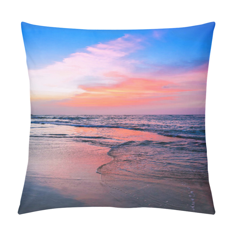 Personality  Ocean On Beautiful Sunset Pillow Covers