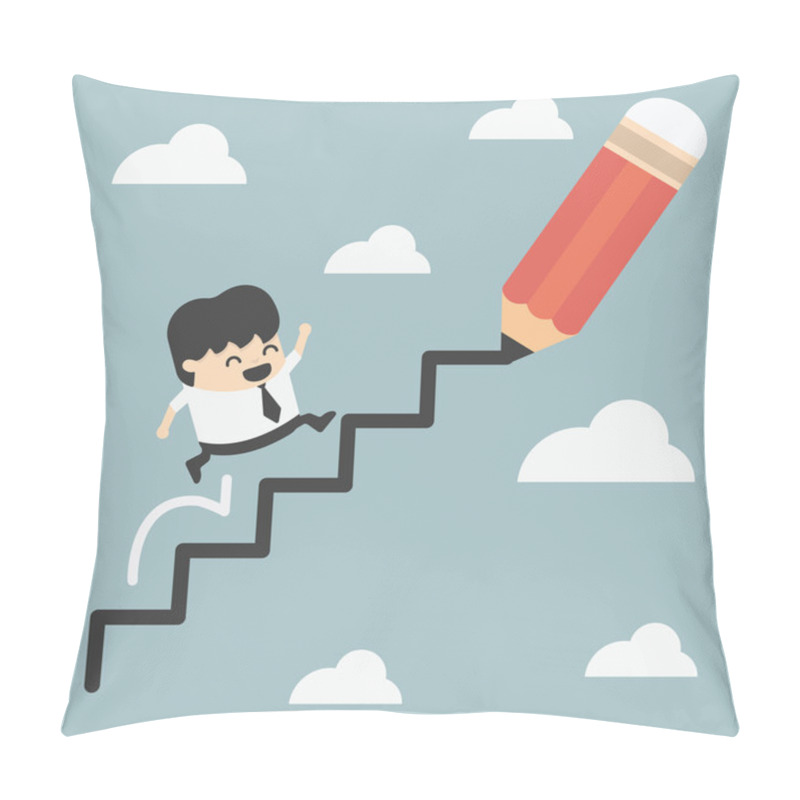 Personality  Climbing Ladder Of Success Pillow Covers