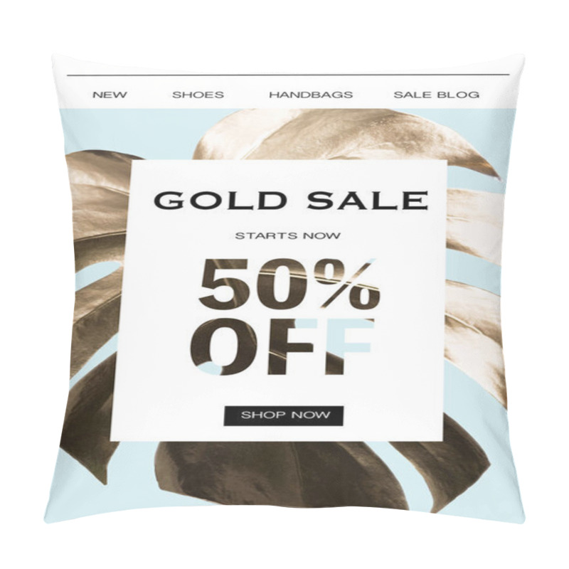 Personality  Gold Sale Banner Pillow Covers