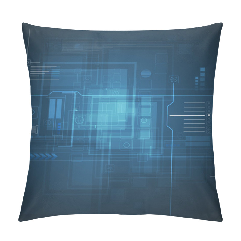 Personality  Global Infinity Computer Technology Concept Business Background Pillow Covers