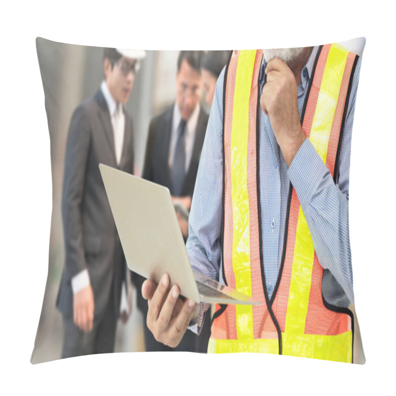 Personality  Engineering People Solution Service Concept. Pillow Covers