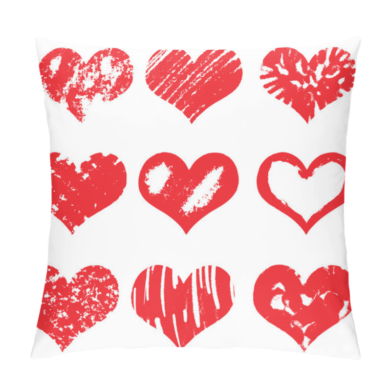 Personality  Heart Icons, Hand Drawn Icons Pillow Covers