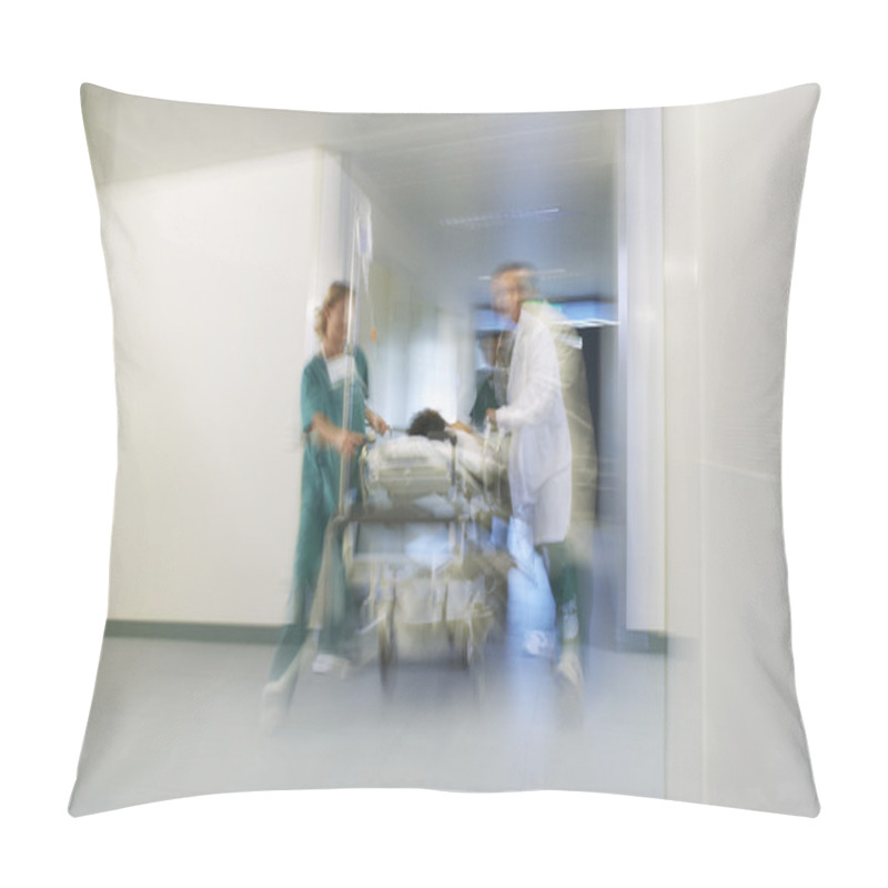 Personality  Doctors Moving Patient On Gurney Pillow Covers