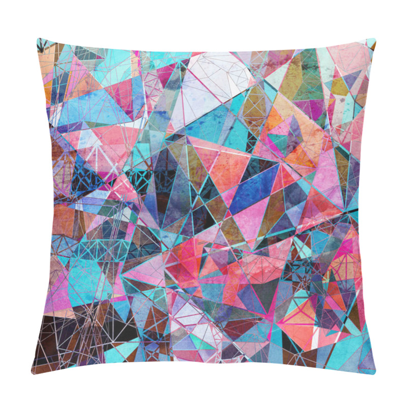 Personality  Modern Geometric Triangular Background  Pillow Covers