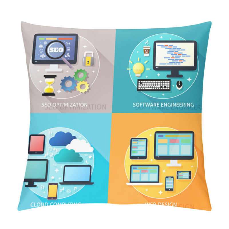 Personality  Business Process Concept Pillow Covers