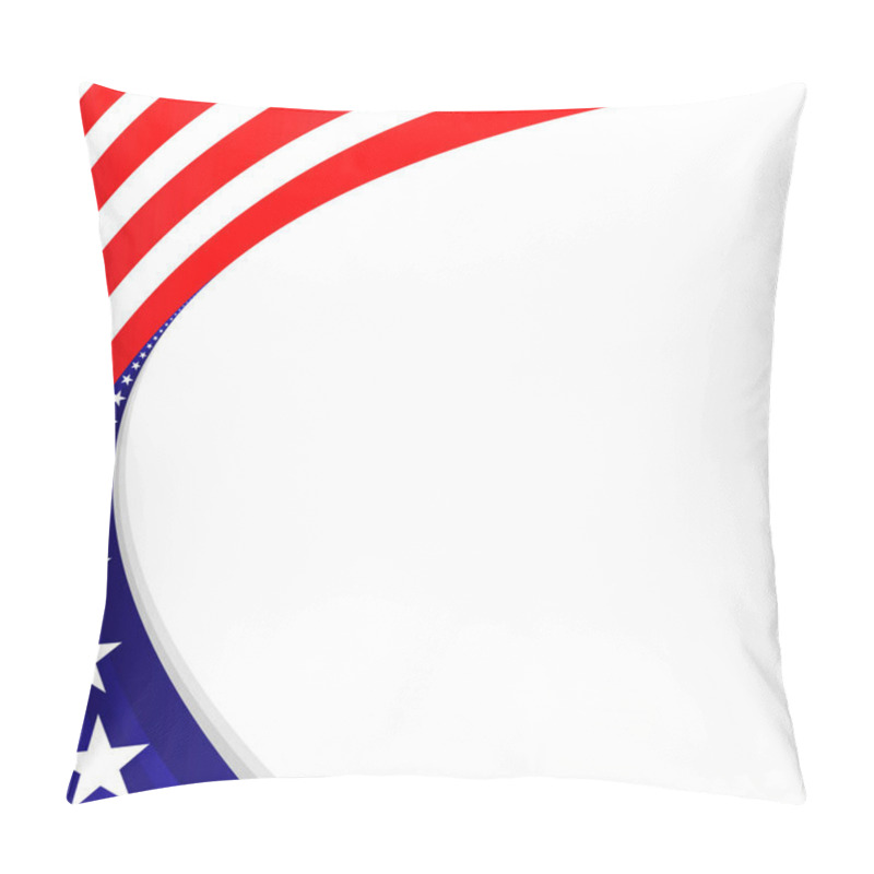 Personality  American Flag Decorative Holiday Banner Frame Pillow Covers