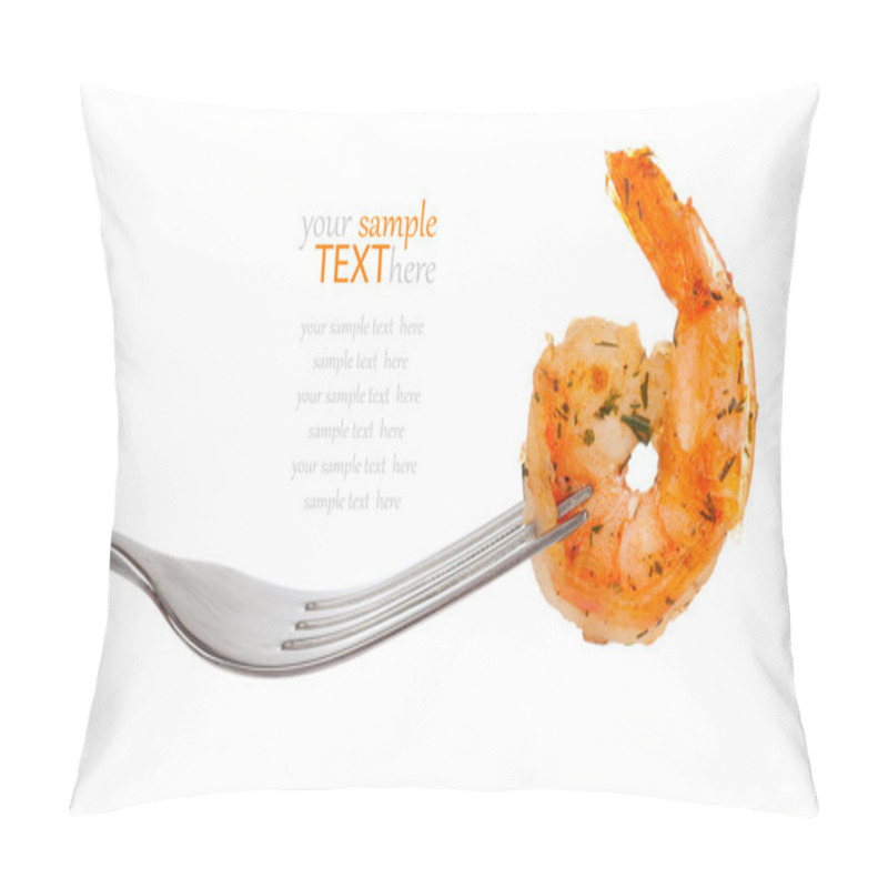 Personality  Shrimp Linguine On A Fork, Pillow Covers