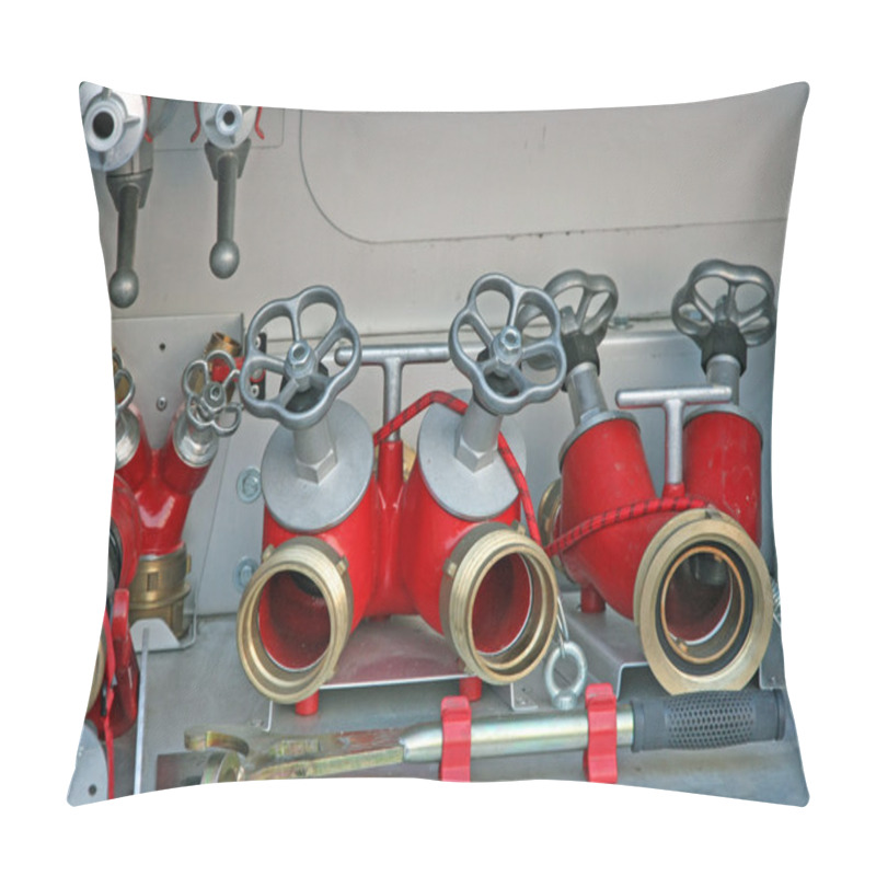 Personality  Faucets Of Firefighters To Connect Pumps And Hoses Pillow Covers