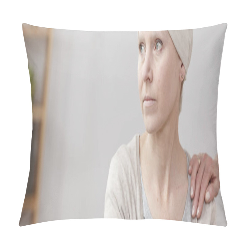 Personality  Woman With Cancer At Home Pillow Covers