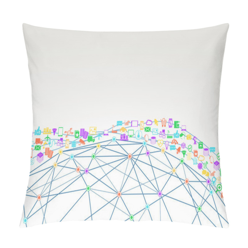 Personality  World Wide Web And Internet Of Things Concept Pillow Covers