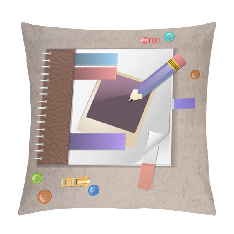 Personality  Notebook Template Vector Illustration Pillow Covers